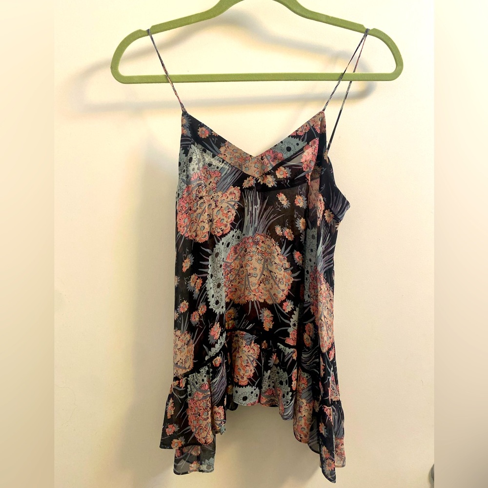 Loveshackfancy silk tank - size small